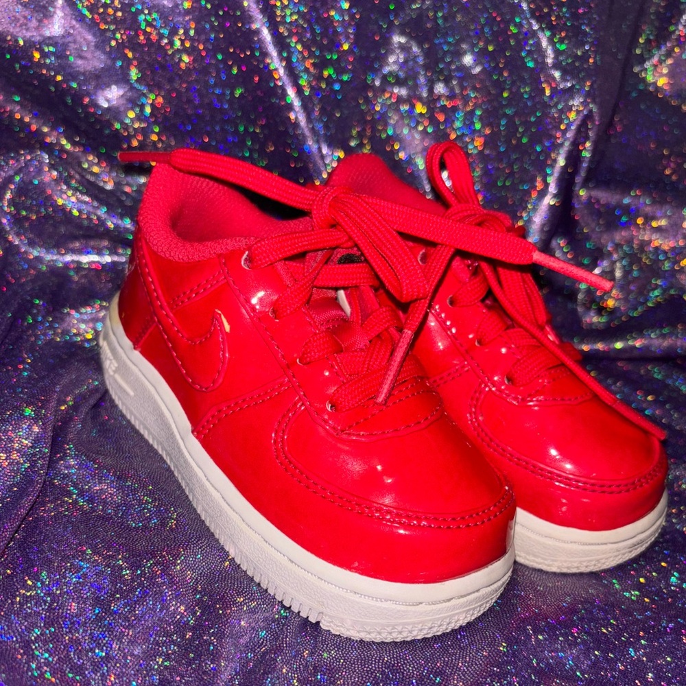 Pink Patent Leather Nike Air Force 1s